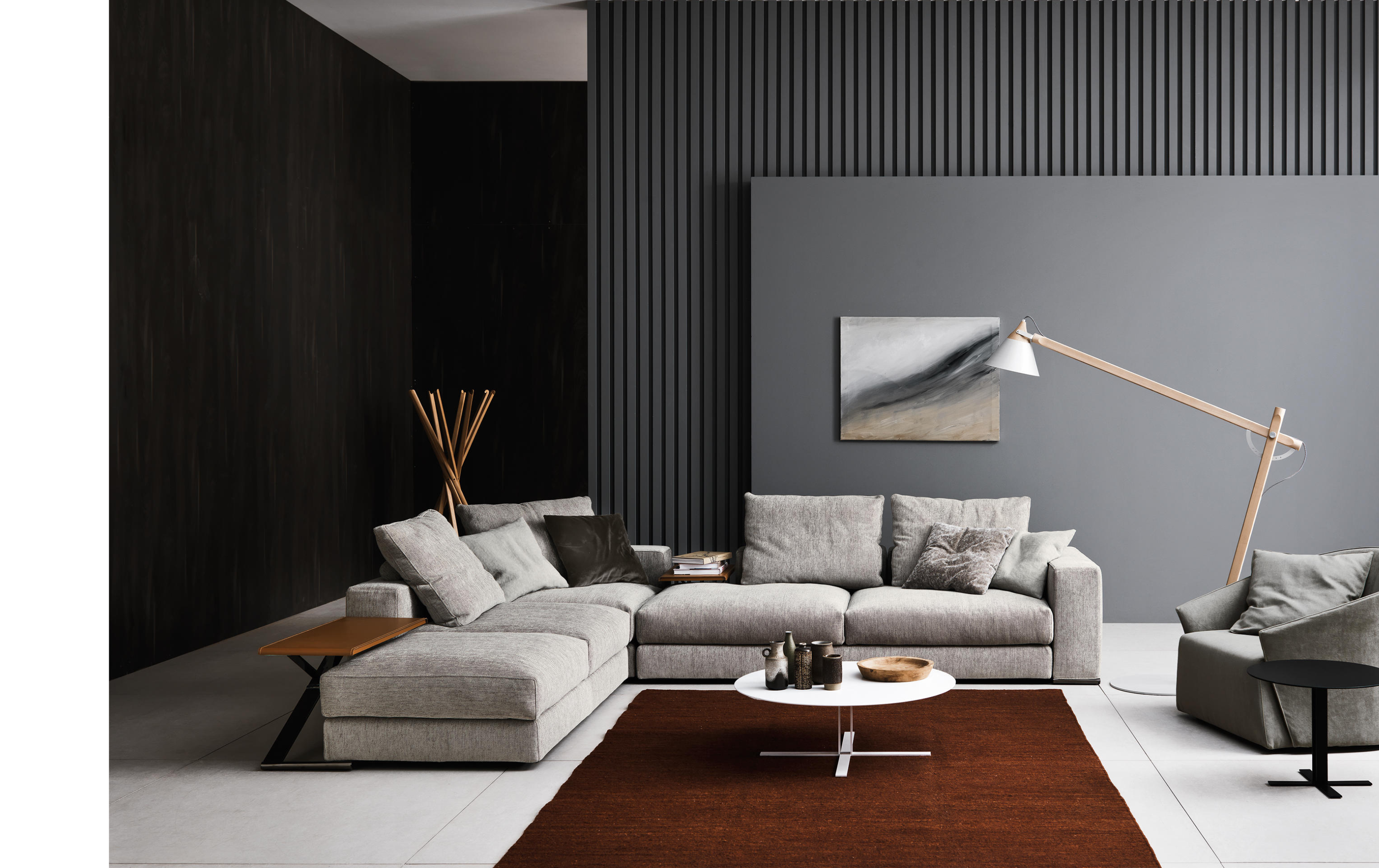 Диван ANANTA от Saba с приставными столиками 