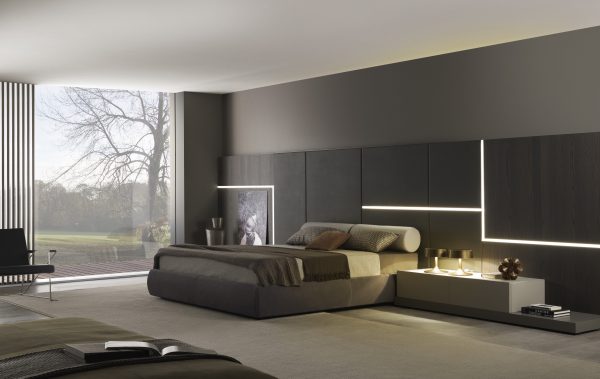 Кровать GHIROLETTO со световой панелью Tao Day