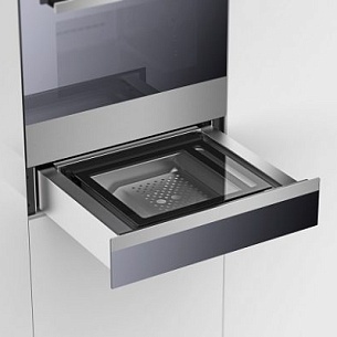 Выдвижной встраиваемый вакууматор Black glass VS60144