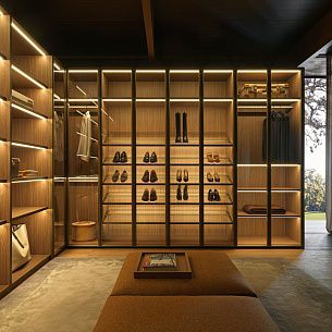Гардеробные шкафы GLISS MASTER Glass от Molteni & C