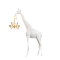 Торшер-жираф с люстрой NEW GIRAFFE IN LOVE M