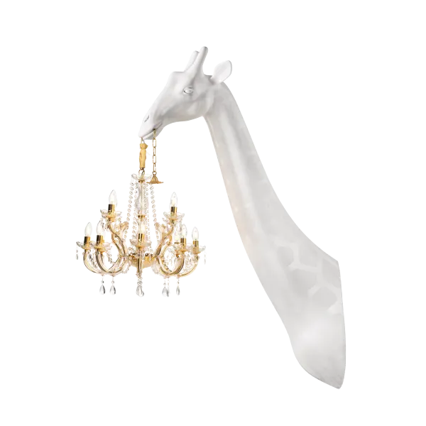 Настенный светильник-жираф с люстрой GIRAFFE IN LOVE